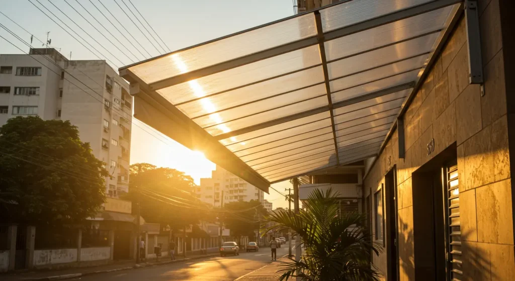 Instalação de Toldo Fixo em Policarbonato na cidade de Campinas, SP