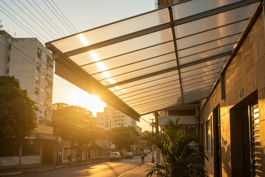 Instalação de Toldo Fixo em Policarbonato na cidade de Campinas, SP